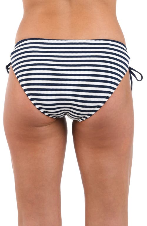 La Blanca Sail Adjustable Loop Hipster Bikini Bottoms In Indigo