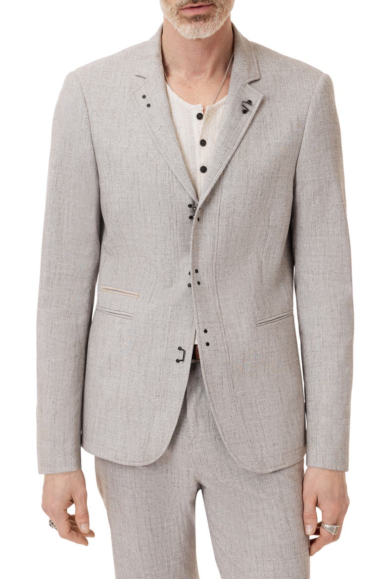 Wallace Slim Fit Stretch Cotton Sport Coat, Main, color, MUSHROOM