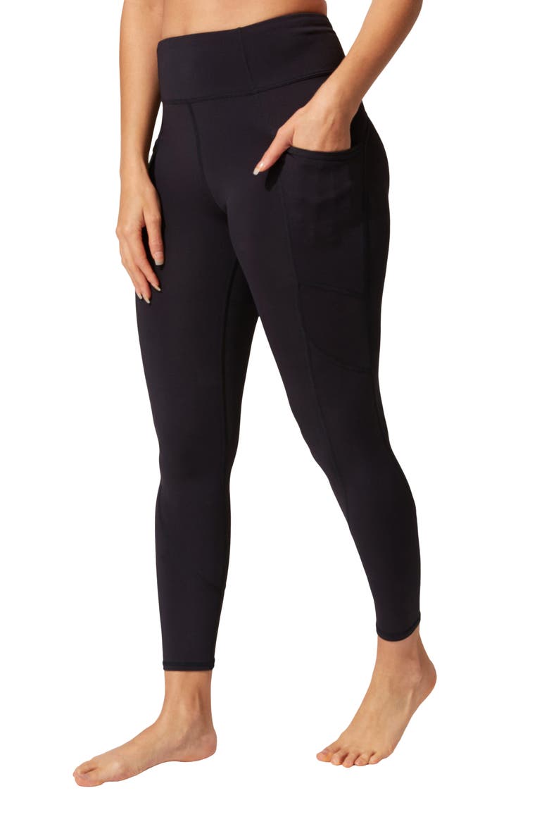 Rita High Waist Pocket Leggings, Alternate, color, JET BLACK