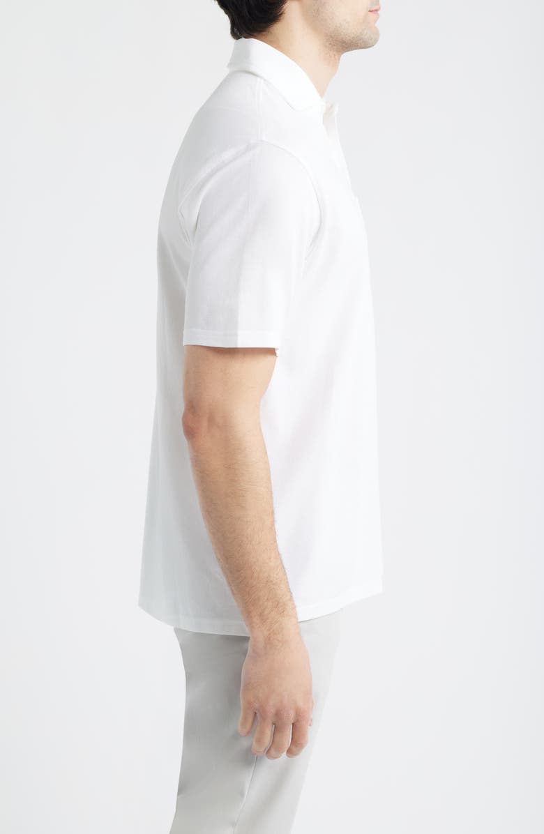 Peter Millar Everyday Piqué Pocket Polo, Alternate, color, White