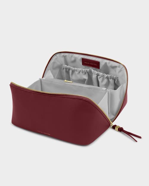 Katie Loxton Soho Large Makeup And Toiletry Bag In Red