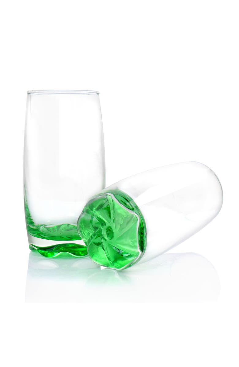 Gibson Home Karissa 8-Piece Glass Tumbler Set, Alternate, color, Blue