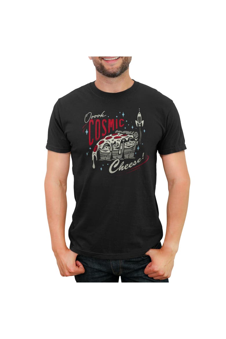 Men's Toy Story Aliens Cosmic Cheese  Graphic T-Shirt, Main, color, Black