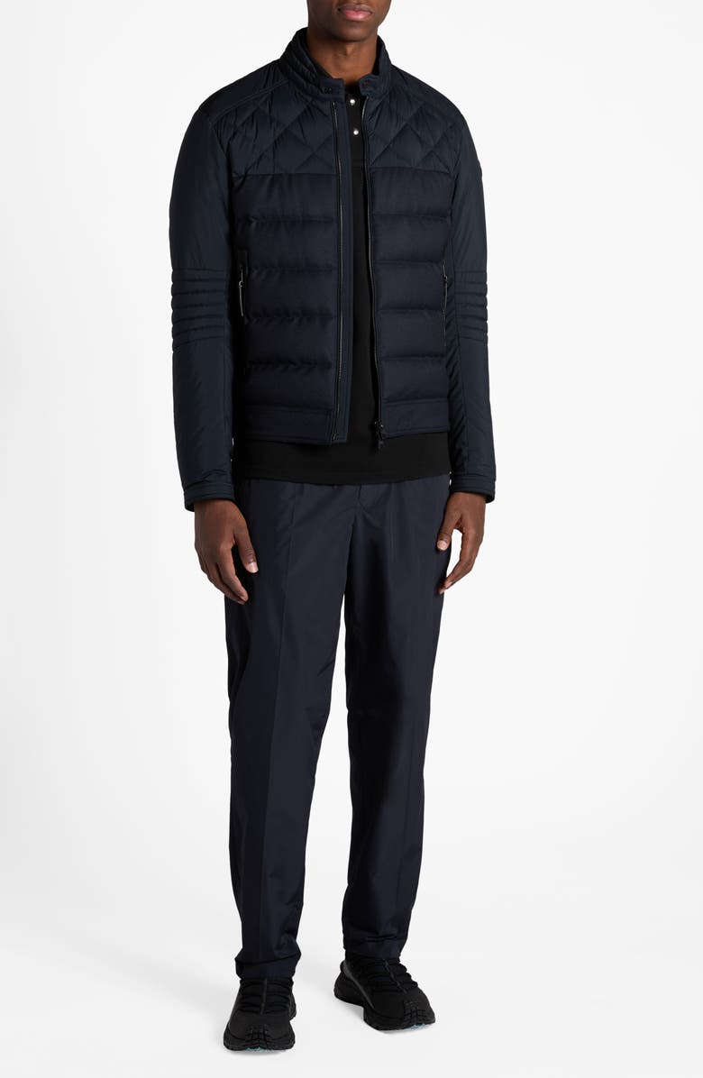 Moncler Tuena Down Moto Jacket, Alternate, color, 
