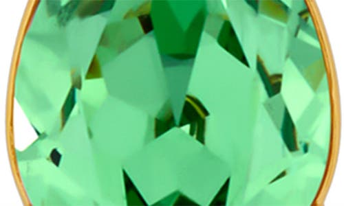 Oscar De La Renta Crystal Drop Earrings In Green