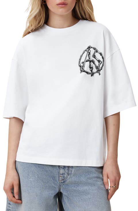 Amelie Anatomica Oversize Cotton Graphic T-Shirt