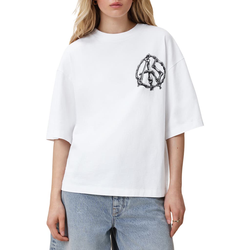 Allsaints Amelie Anatomica Oversize Cotton Graphic T-shirt