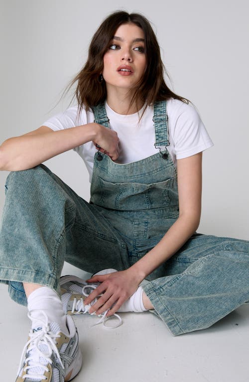 Nasty Gal Corduroy Overalls In Washed Blue