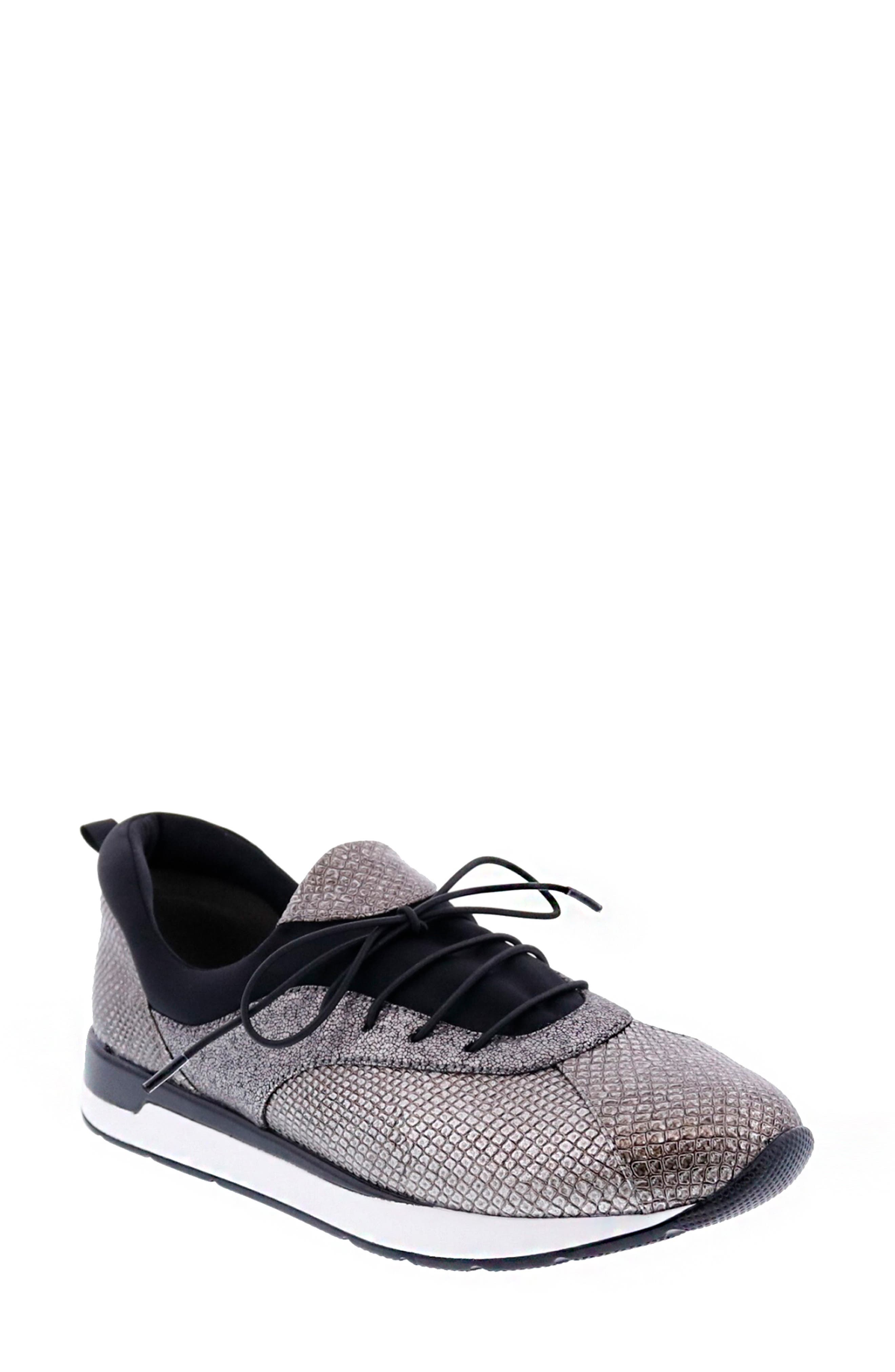 BELLINI Action Metallic Sneaker, Main, color, Pewter Crackle