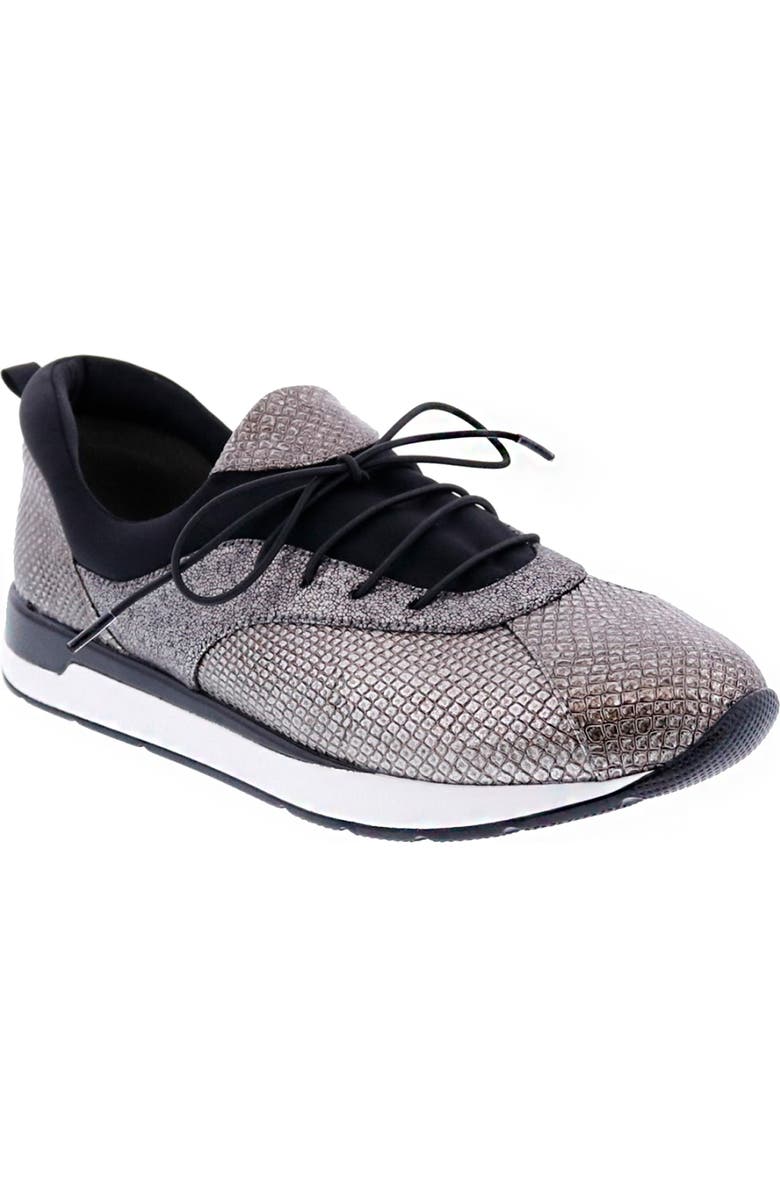 BELLINI Action Metallic Sneaker, Main, color, Pewter Crackle