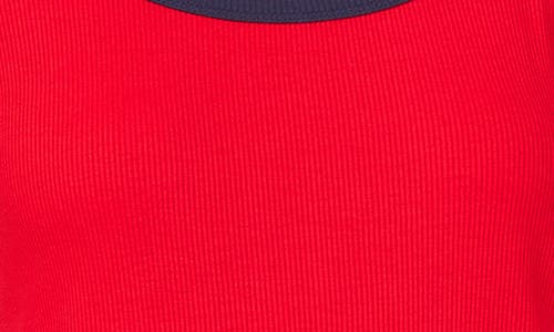 1.state Colorblock Jersey Tank In Goji Berry
