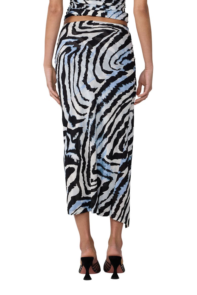 Bianca Abstract Zebra Print Wrap Front Skirt, Alternate, color, ZEBRA ID BIG MIST