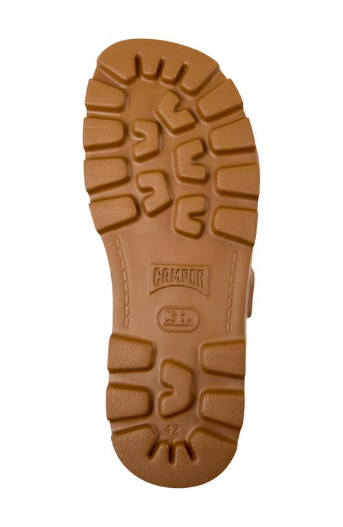 Camper Brutus Slide Sandal In Medium Brown