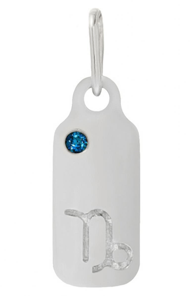 Mini Mini Jewels Zodiac Dog Tag Necklace, Main, color, 