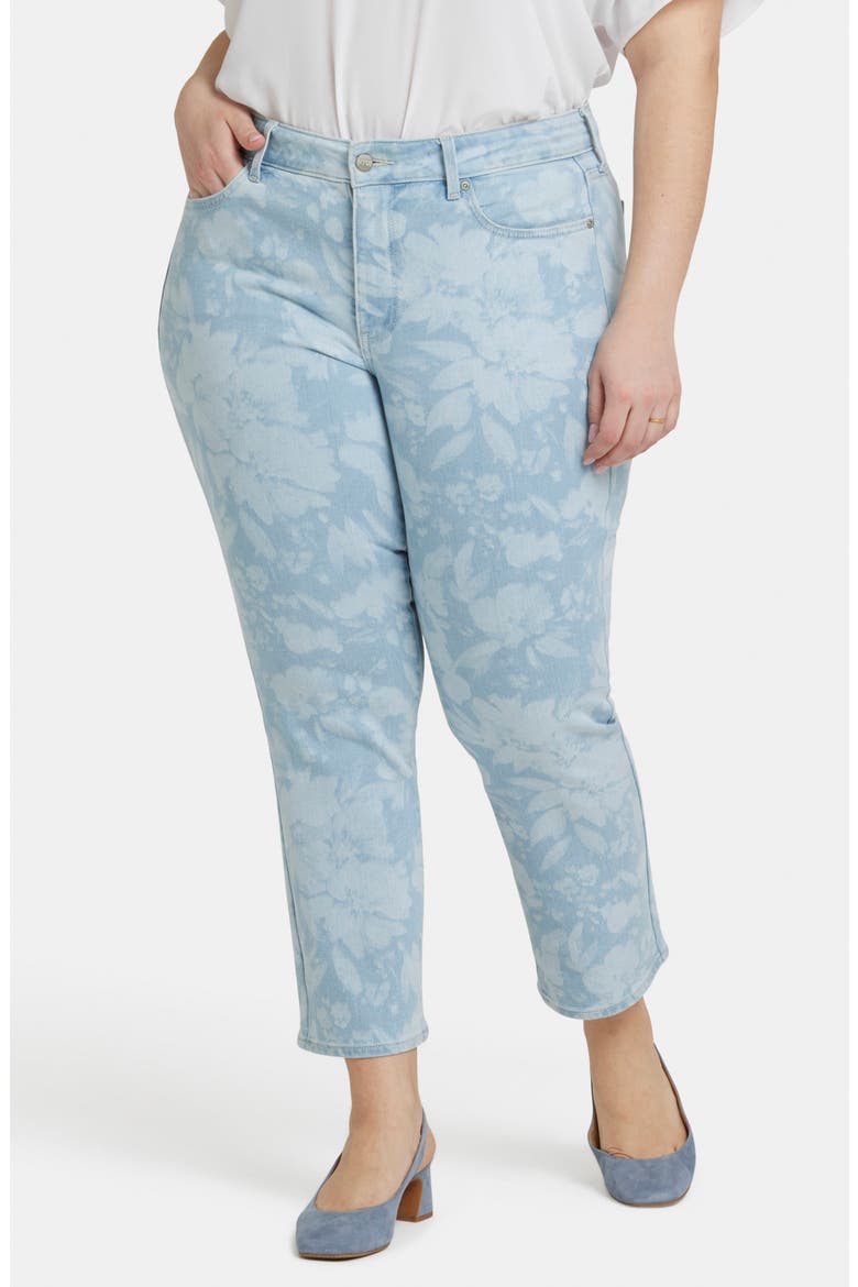 Marilyn Floral Crop Straight Leg Jeans, Main, color, MARIAN ANNABELLA PRINT