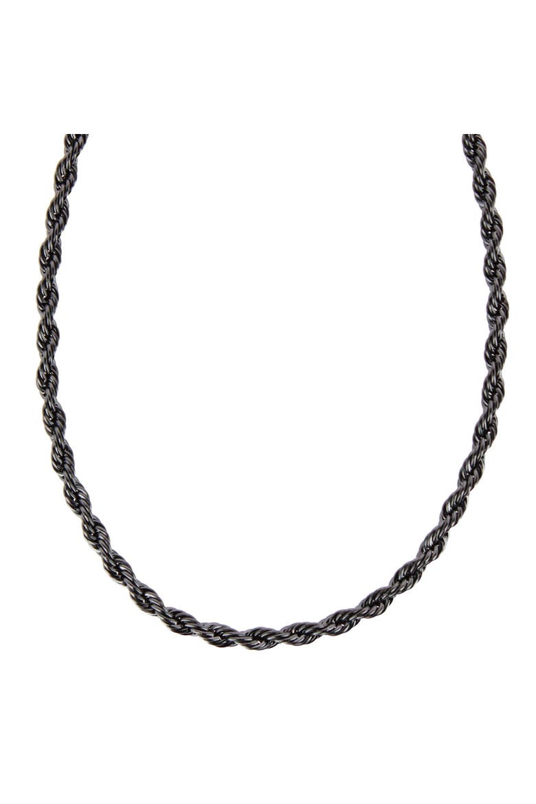 Barrett Braided Metal 22 Inch Long Necklace, Alternate, color, Black