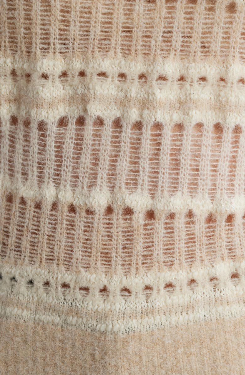 FRAME Mix Stitch Elbow Sleeve Sweater, Alternate, color,