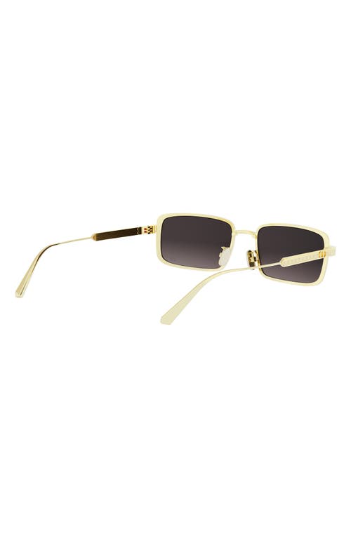 Dior Cannage S2u Rectangular Sunglasses In Gold