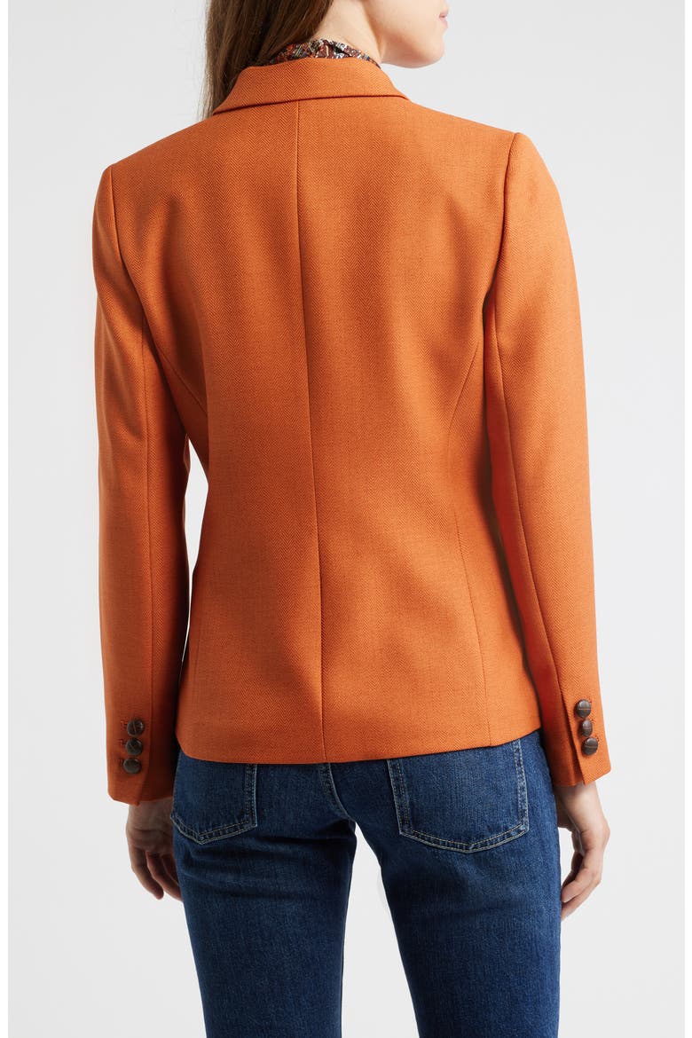 One-Button Blazer, Alternate, color, BURNT ORANGE