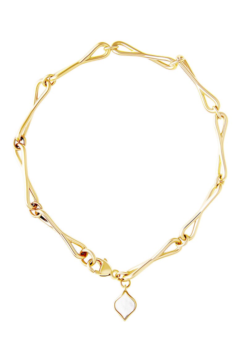 Medium WaterDrop Link Bracelet, Main, color, 14K YELLOW GOLD