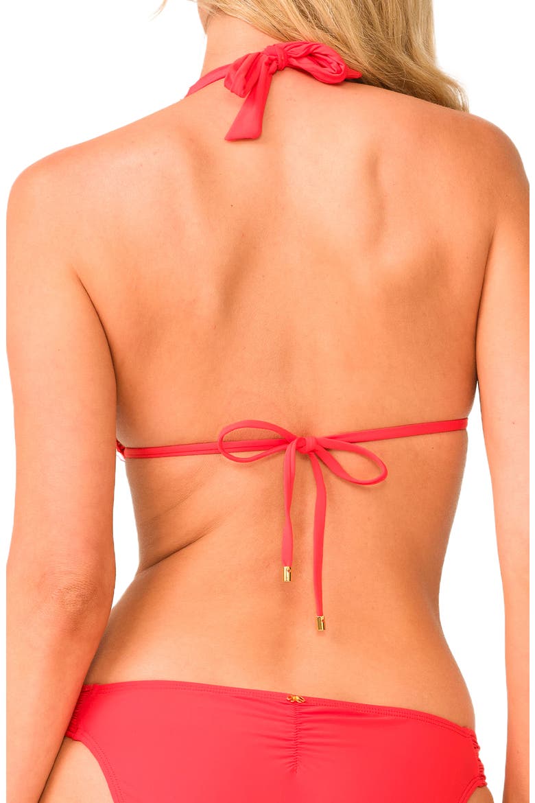 Lace Overlay Bikini Top, Alternate, color, PASSION