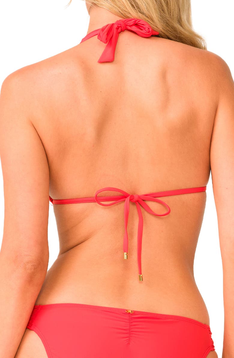 PQ SWIM Lace Overlay Bikini Top, Alternate, color, Passion