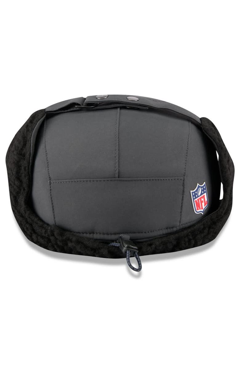 New Era Men's New Era Charcoal New England Patriots 2025 Sideline Cold Weather Runner Dog Ear Adjustable Hat, Alternate, color, Charcoal