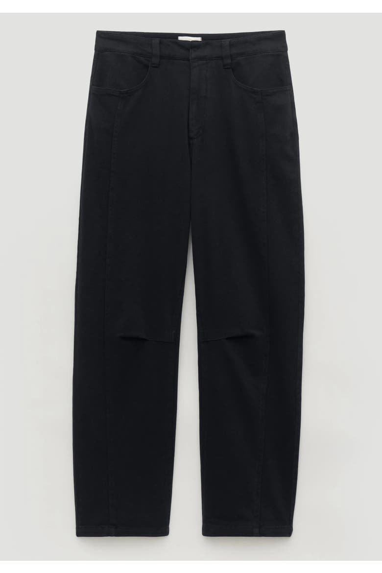 Cordi Warm Twill Barrel Leg Trousers, Alternate, color, Dark Charcoal