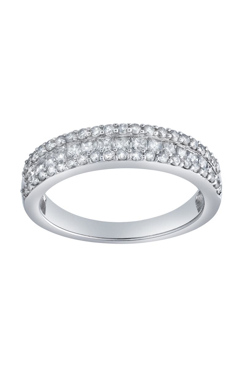 LuvMyJewelry Celara 0.80 Ct 10K Gold Diamond Band, Main, color, 10K White Gold