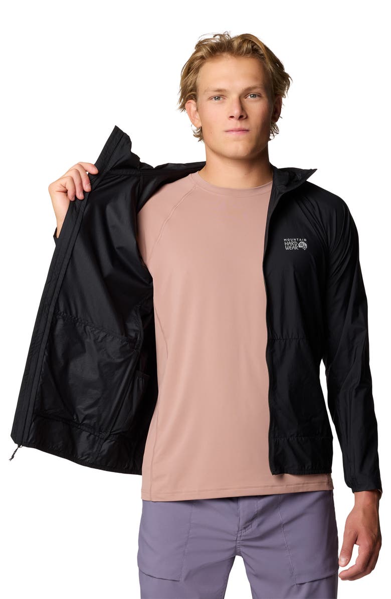 Mountain Hardwear Kor AirShell<sup>™</sup> Hooded Jacket, Alternate, color, Black