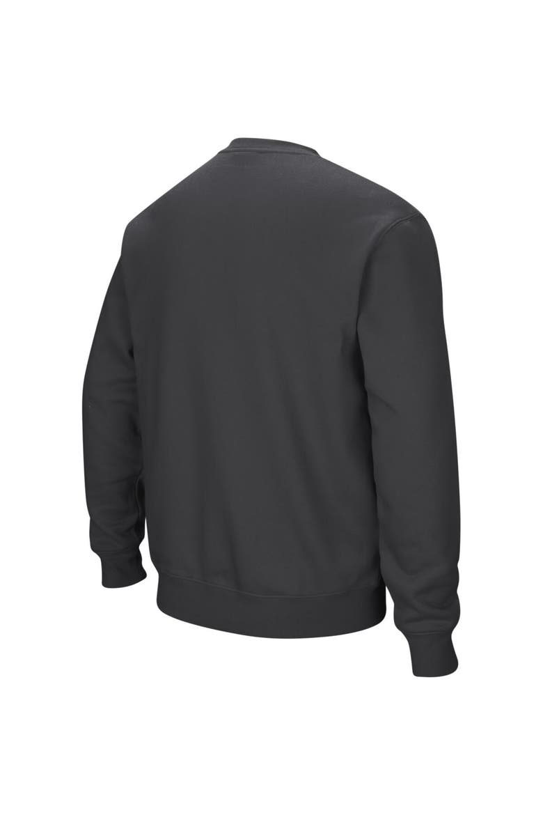 Men's Colosseum Charcoal Army Black Knights Arch & Logo Crew Neck Sweatshirt, Alternate, color, Charcoal