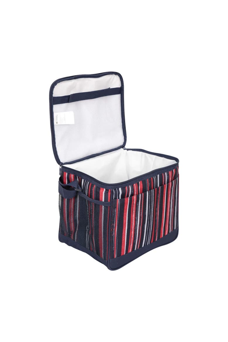 6.6gal Striped Cooler Bag, Alternate, color, Dark Blue