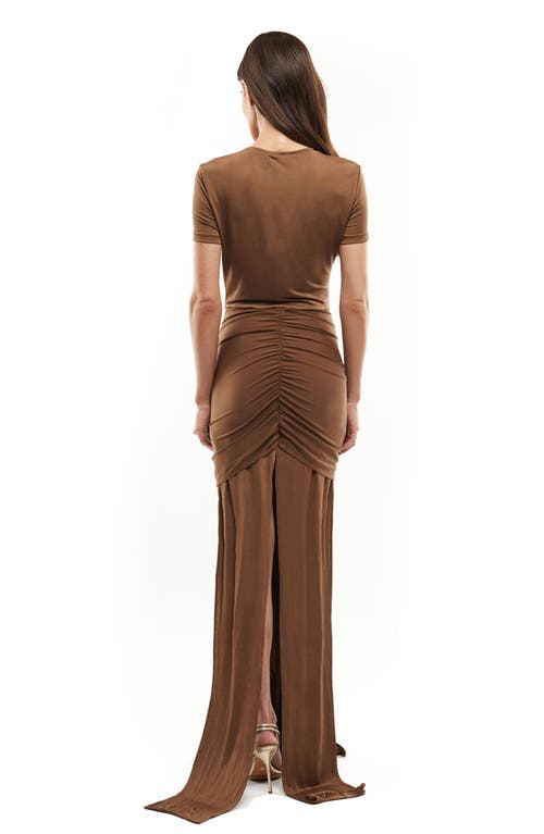 Mother Of All Viola T Shirt Dress In Brown