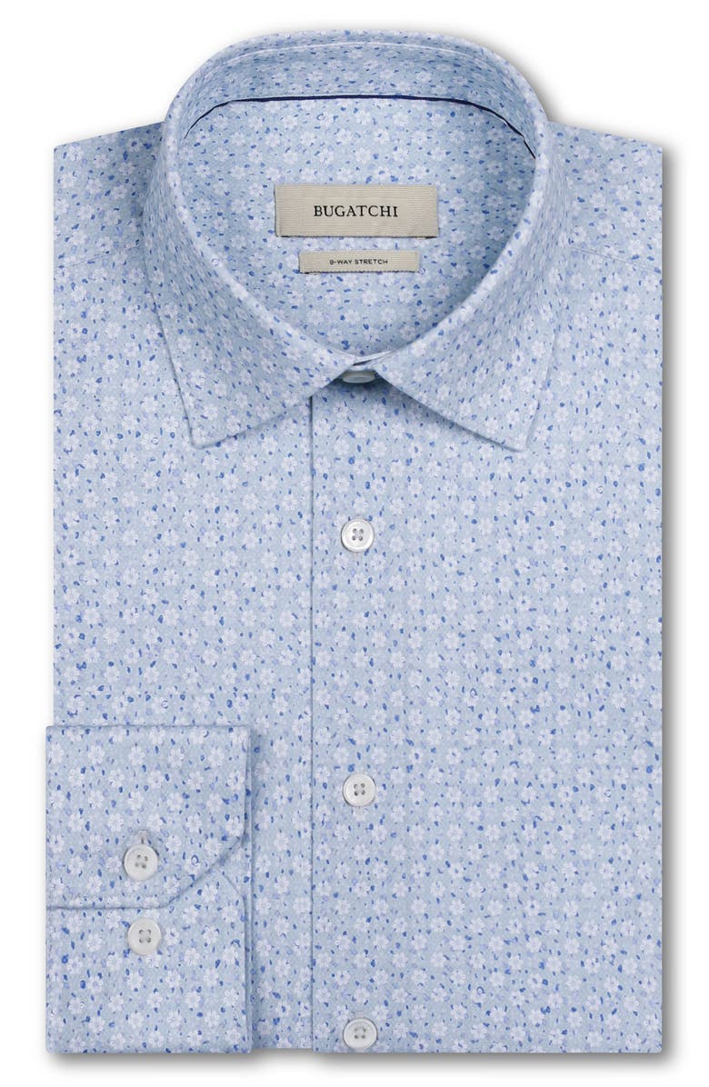 Bugatchi James OoohCotton<sup>®</sup> Floral Button-Up Shirt, Alternate, color, Seafoam