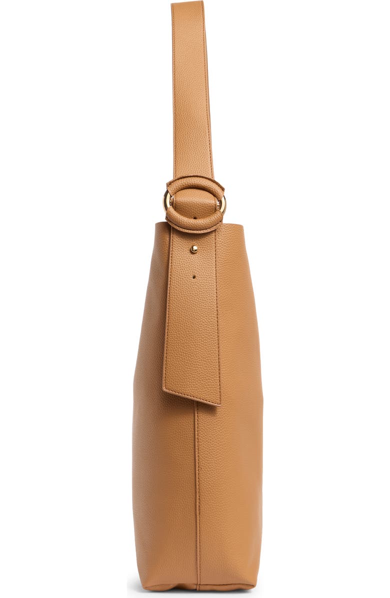 MUNDI SMALL LEATHER GOODS Erika Hobo Bag, Alternate, color, Cognac