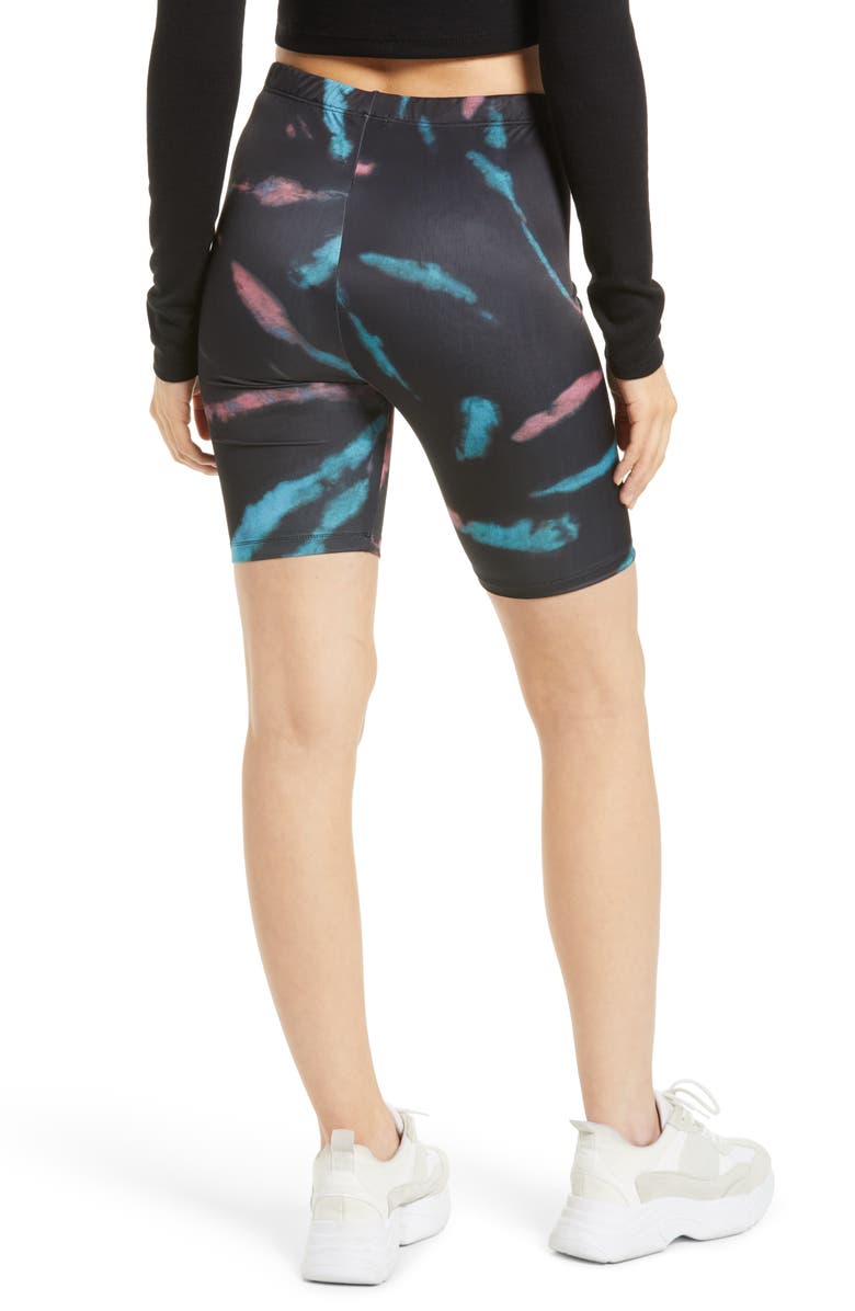 AFRM Khloe Tie Dye Bike Shorts, Alternate, color, 