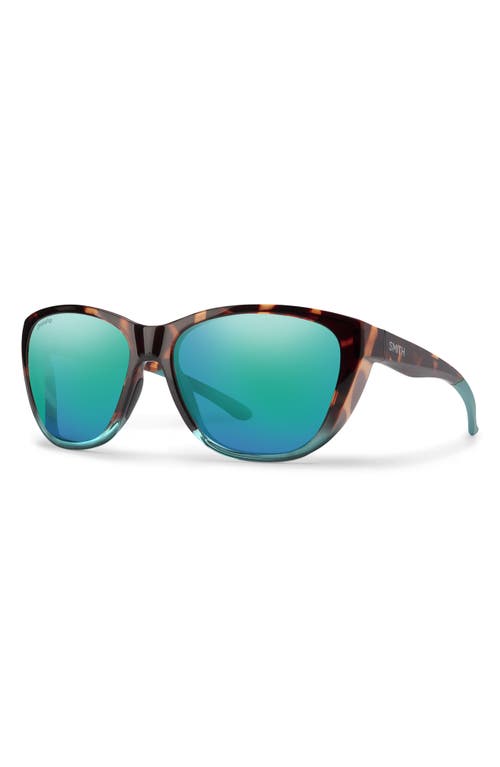 Smith Shoal 58mm Chromapop Polarized Wraparound Sunglasses In Blue