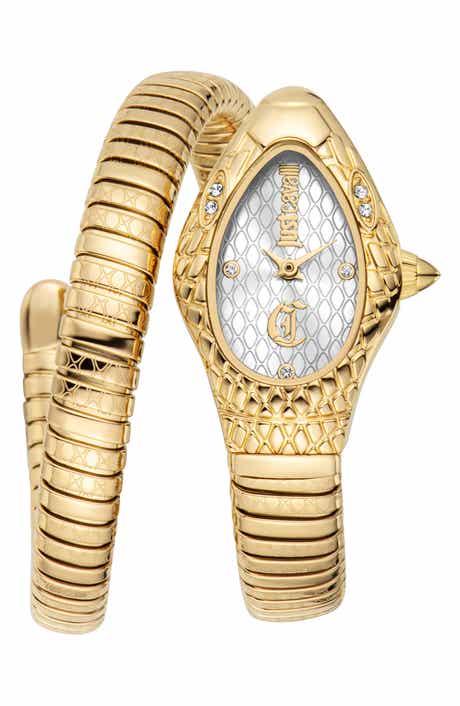Vetra Snake Wraparound Bracelet Watch, 20mm x 34.5mm