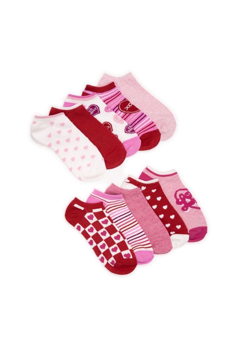 Women's Set of 10 Valentine's Day Socks, Main, color, Valentine Assorted