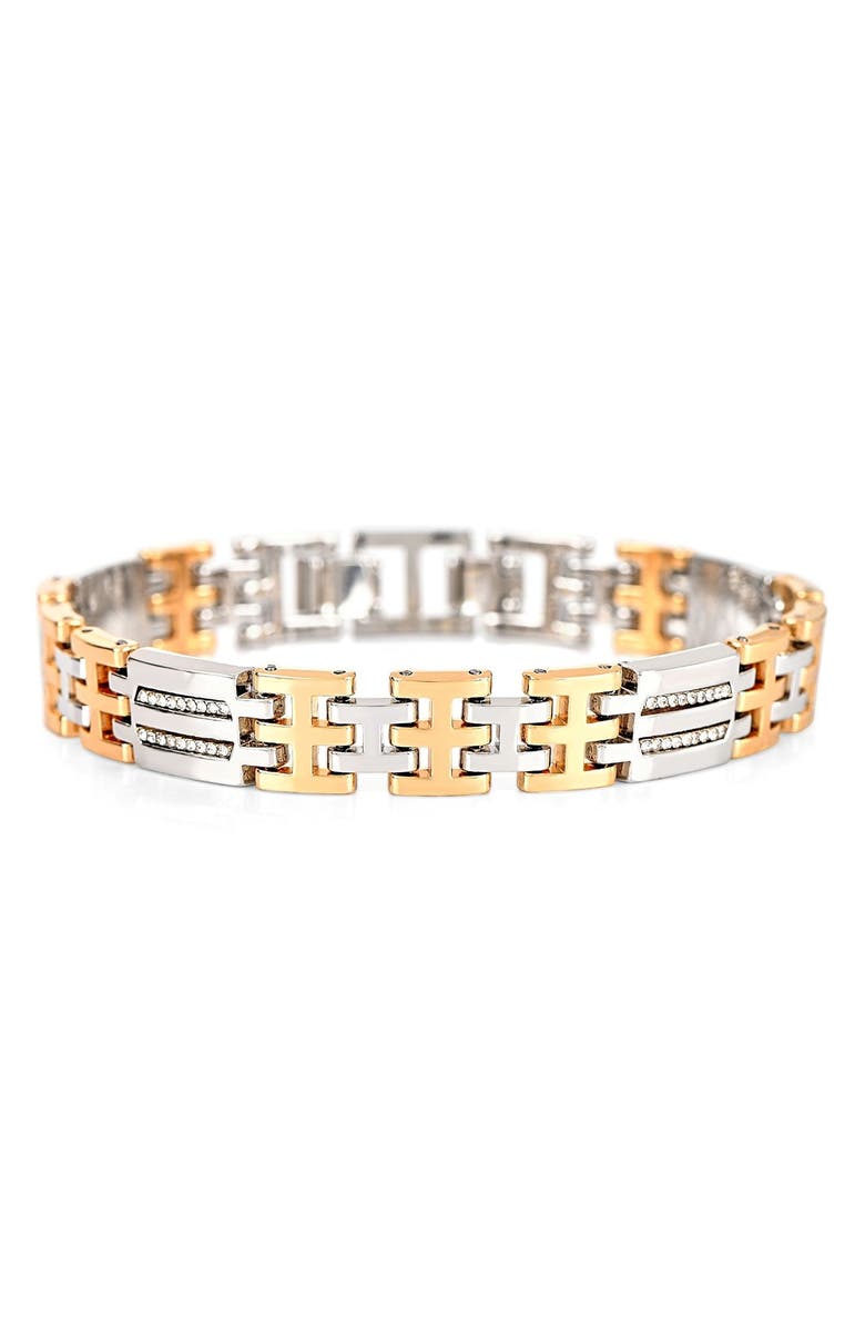 Jones New York Diamond Two-Tone Bracelet Watch & Bracelet Set, 42mm, Alternate, color, Silver