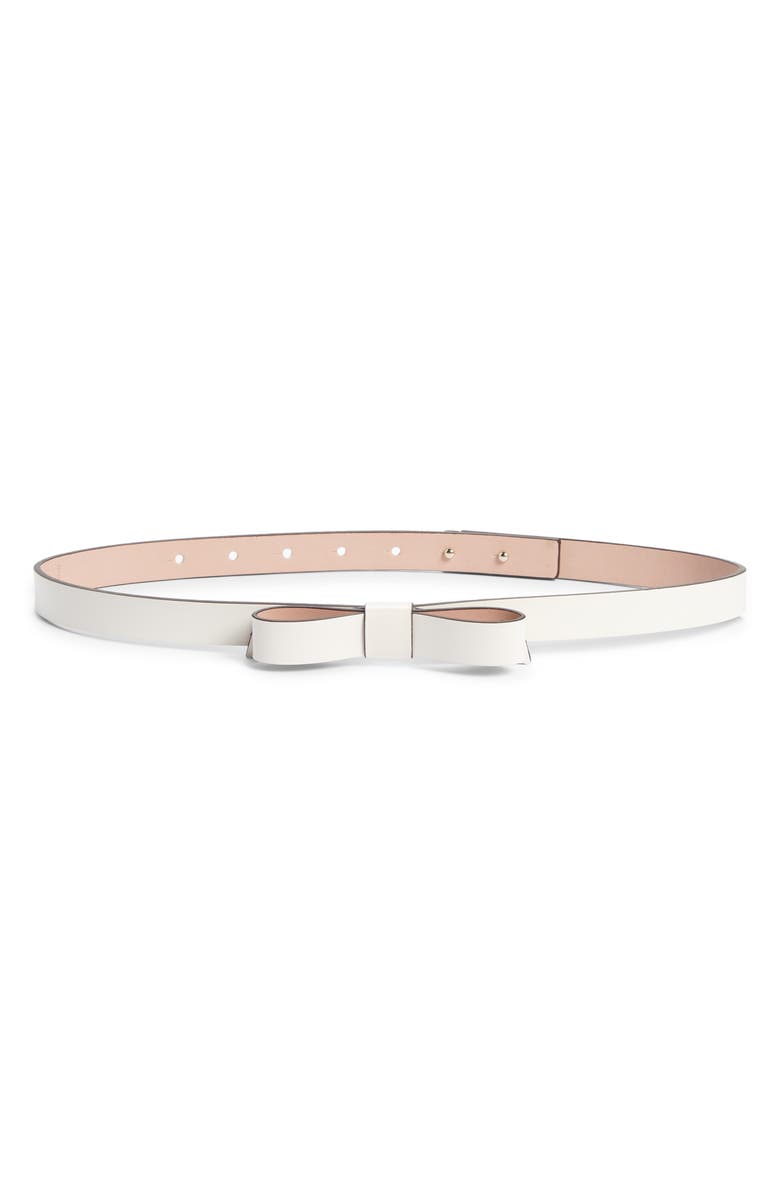 Kate Spade New York bow belt, Main, color, Parchment