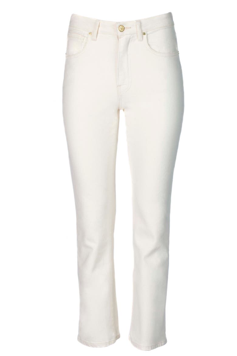 The Kate Petite Straight Leg Jean, Alternate, color, Pearl