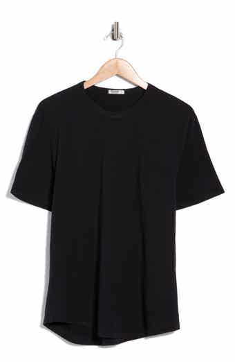 BUCK MASON Pima Cotton Slub Curved Hem T-Shirt