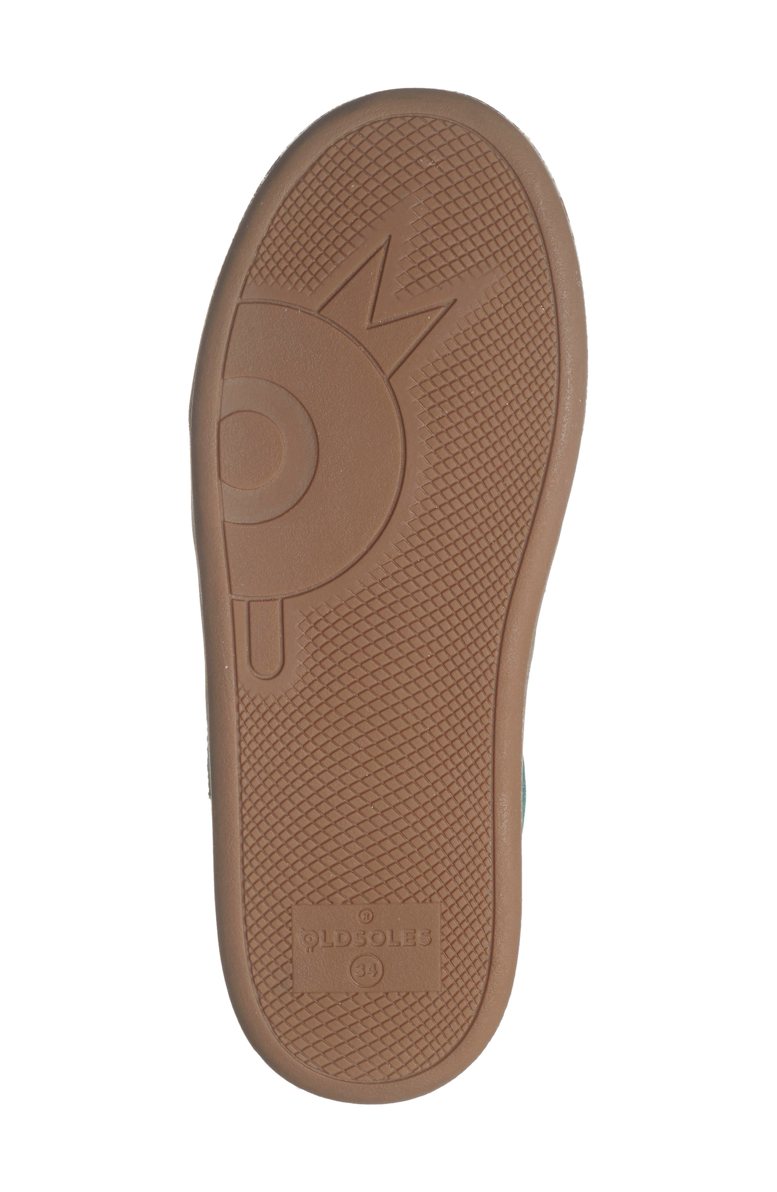 OLD SOLES Kids' Wos Runner Sneaker, Alternate, color, Emerald Suede / Snow