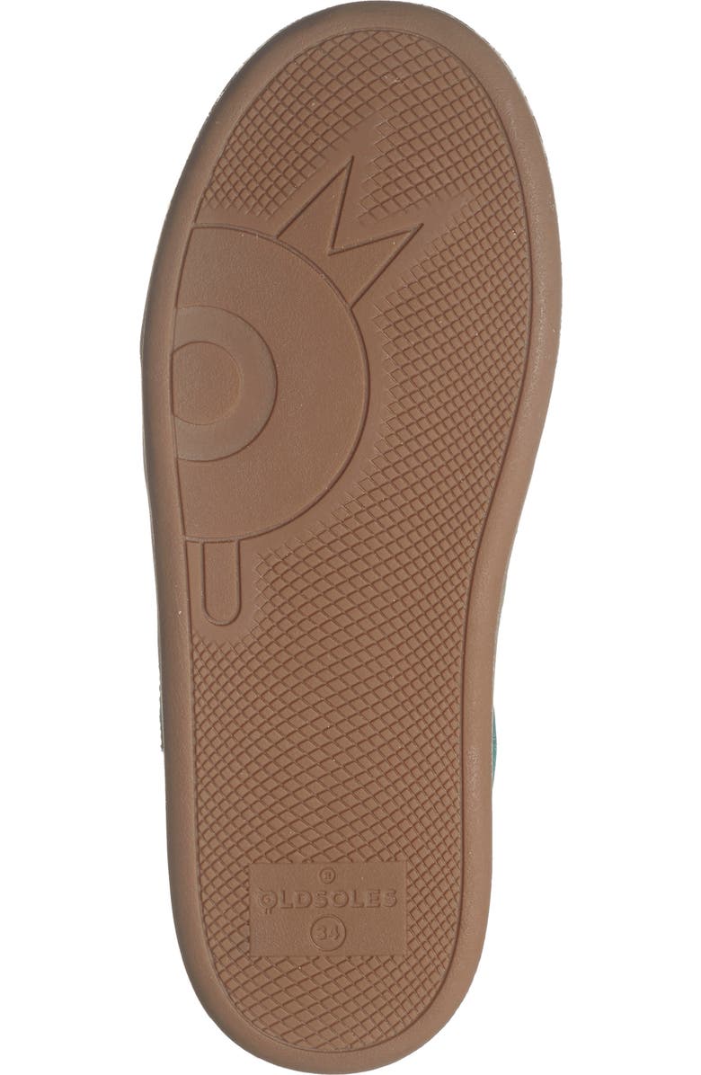 OLD SOLES Kids' Wos Runner Sneaker, Alternate, color, Emerald Suede / Snow