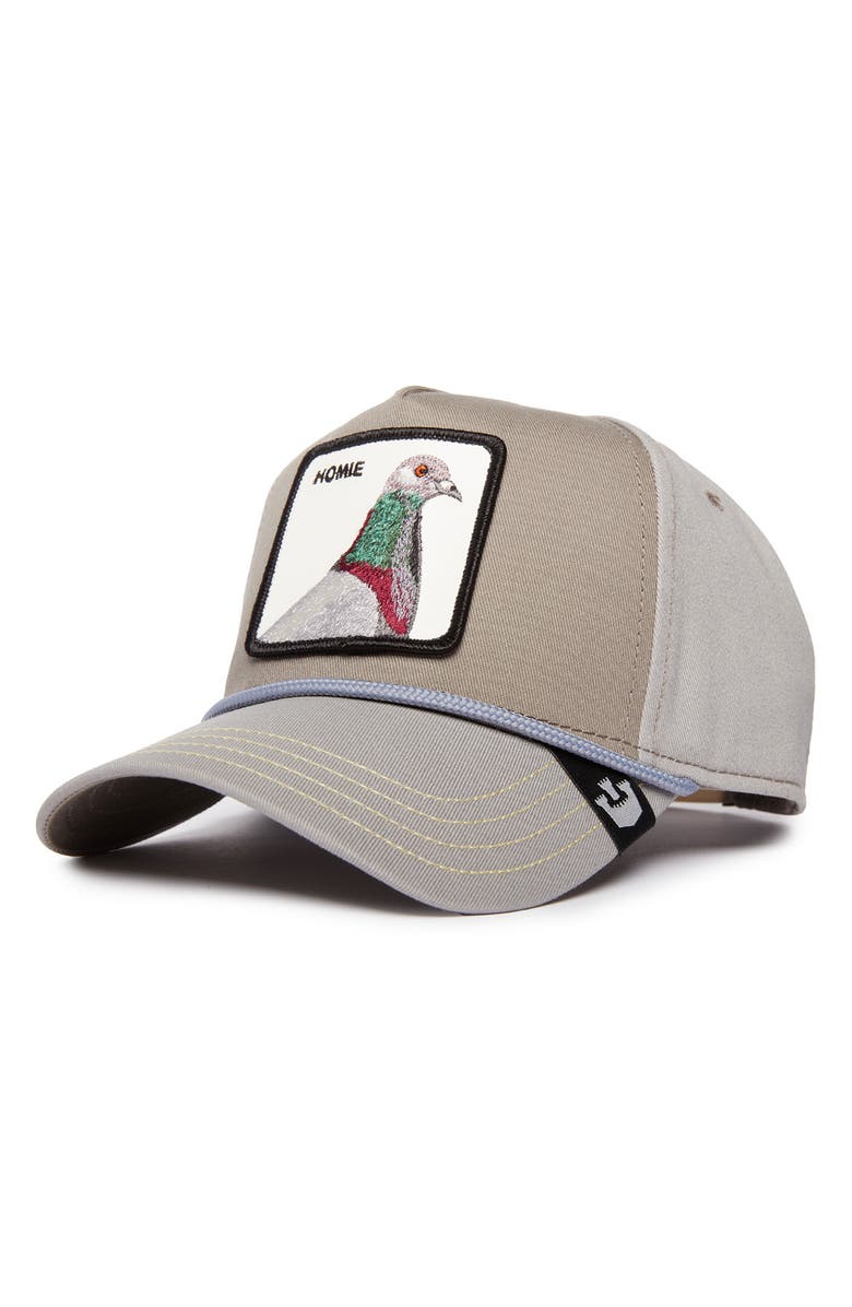 Goorin Bros. Homie Pigeon Patch Snapback Hat, Alternate, color, Grey