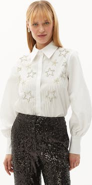 Exquise Bernard Embroidered Cotton Shirt