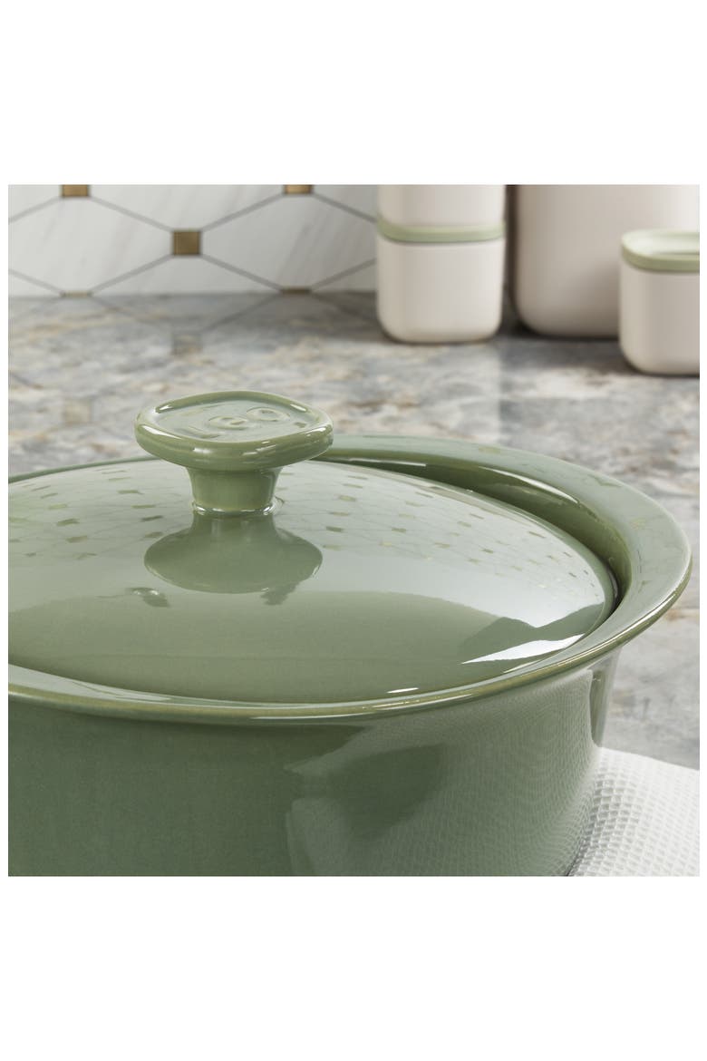 Leo Balance Covered 4.5-Quart Ceramic Baking Dish, Alternate, color, SAGE