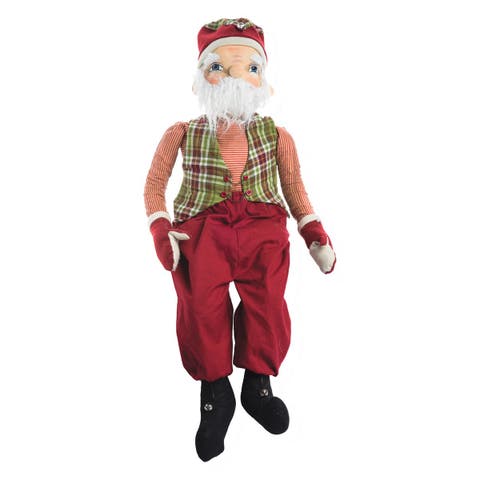 McDonald Santa Joe Spencer Gathered Traditions Christmas Art Doll Figure