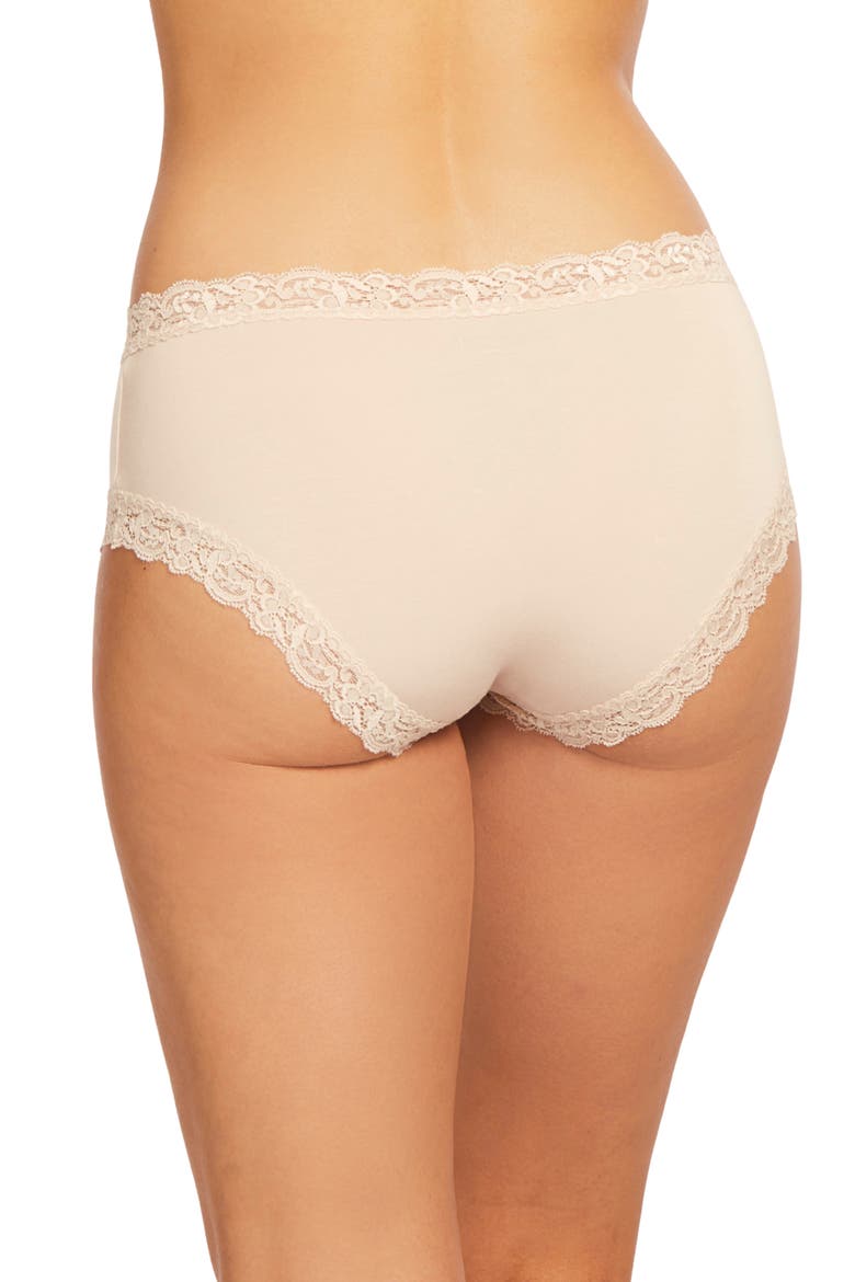 Iconic High Waist Boyshorts, Alternate, color, CHAMPAGNE